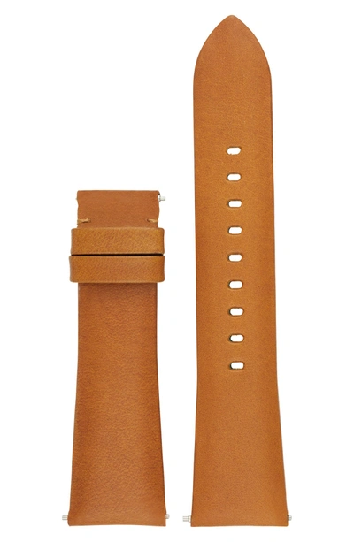 Shop Michael Kors Bradshaw Interchangeable Leather Strap In Brown