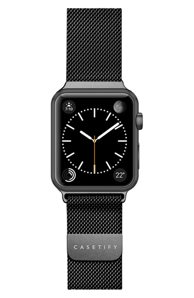 Shop Casetify Mesh Apple Watch Strap, 38mm In Gunmetal