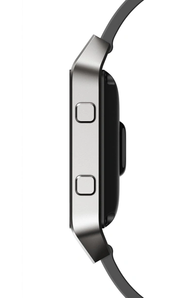 Shop Fitbit Blaze Leather Smart Watch Band In Black
