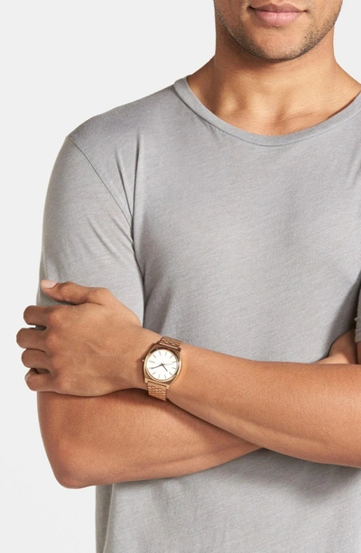 Shop Nixon 'the Time Teller' Watch, 37mm In Rose Gold