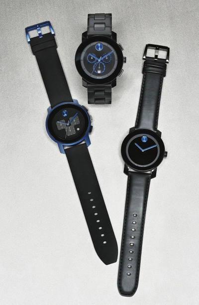 Shop Movado 'bold Chrono' Bracelet Watch, 42mm In Black