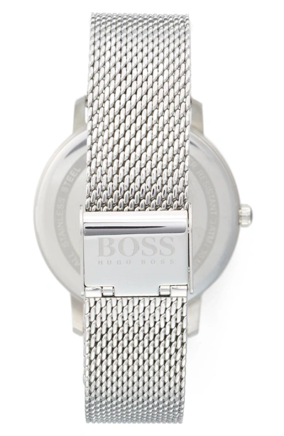 Hugo Boss Men's Tradition Stainless Steel Mesh Bracelet Watch 40mm 1513481  In Silver | ModeSens