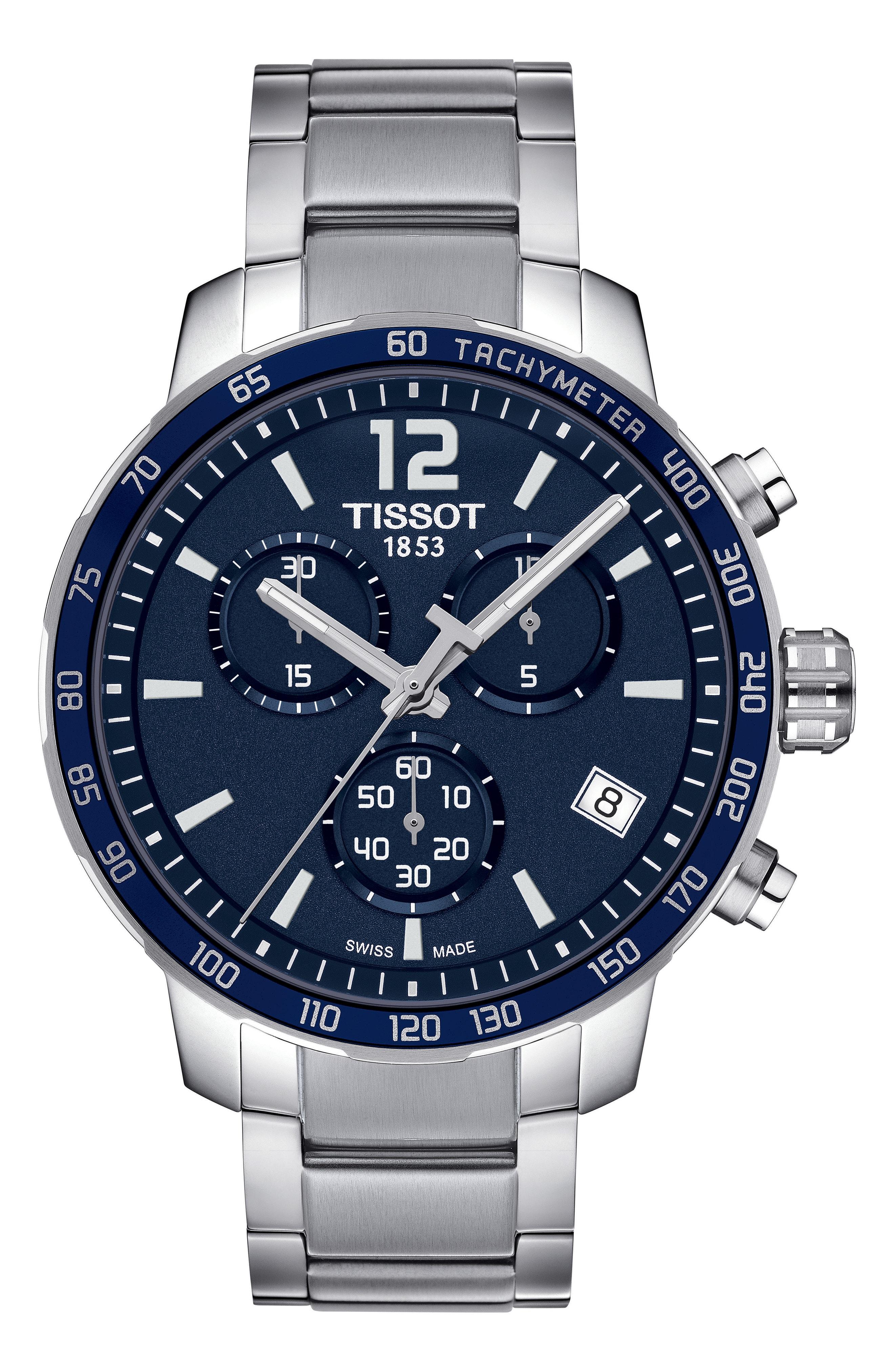 tissot quickster chronograph blue