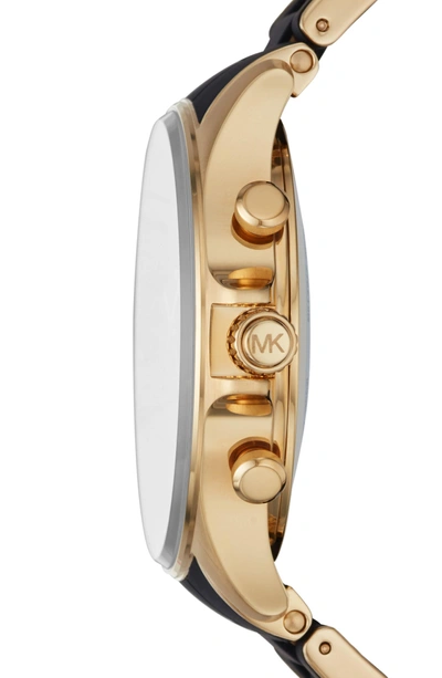 Michael Kors Reid Hybrid Bracelet Watch, 45mm In Black/ Gold | ModeSens