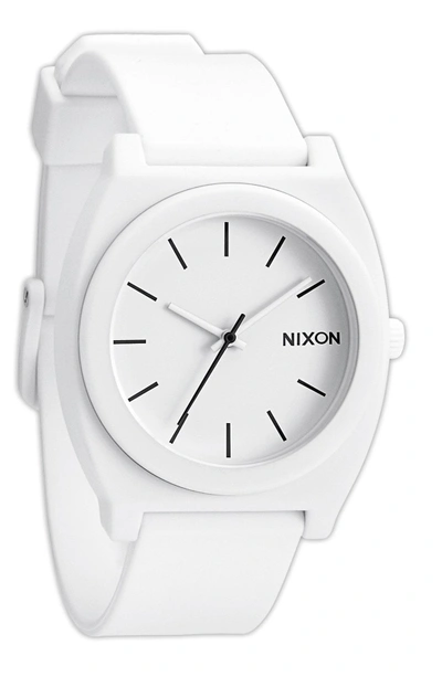 Shop Nixon 'the Time Teller' Watch, 40mm In Matte White