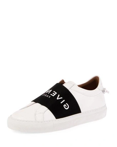 Shop Givenchy Urban Street Logo Sneakers In White/black