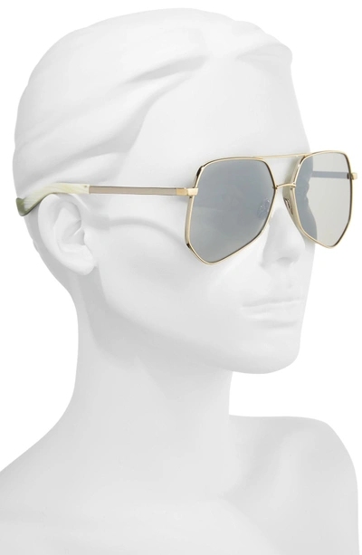 Shop Grey Ant Megalast Flat 61mm Sunglasses - Silver Gold/ Silver