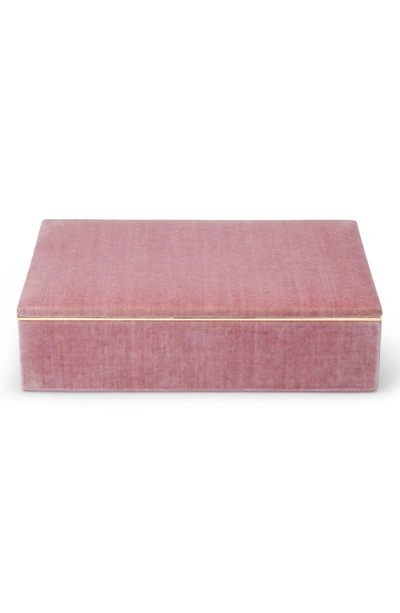 Shop Aerin Valentina Velvet Jewelry Box - Pink