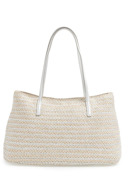 Shop Eric Javits 'dame - Brooke' Tote - White In Frost White