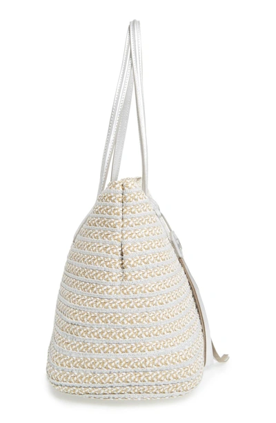 Shop Eric Javits 'dame - Brooke' Tote - White In Frost White