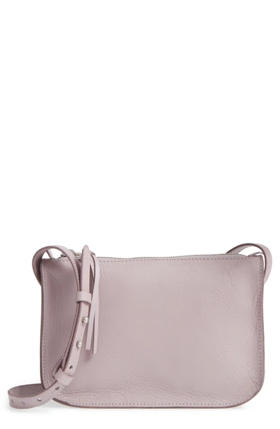 Shop Madewell The Simple Leather Crossbody Bag - Purple In Violet Dusk