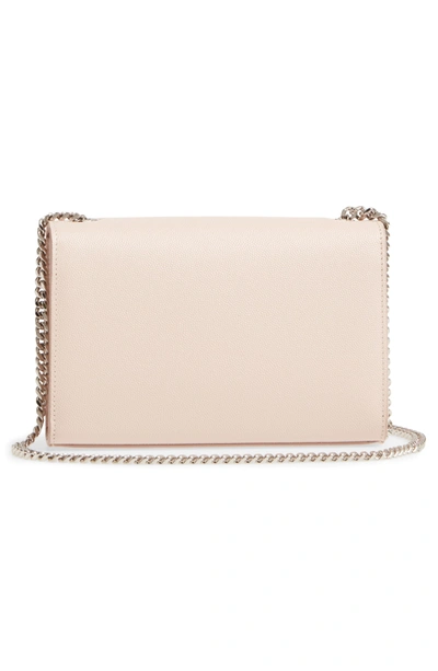 Shop Saint Laurent Small Kate Grained Leather Crossbody Bag In Marble Pink