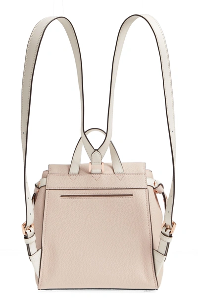 Michael Michael Kors Small Flower Embellished Leather Backpack - Pink ...