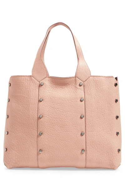 Shop Jimmy Choo Lockett Leather Shopper - Pink In Ballet Pink