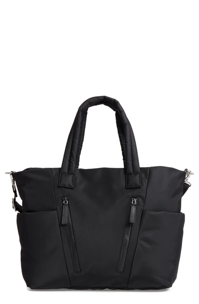 Shop Rebecca Minkoff Ellie Nylon Diaper Bag In Black