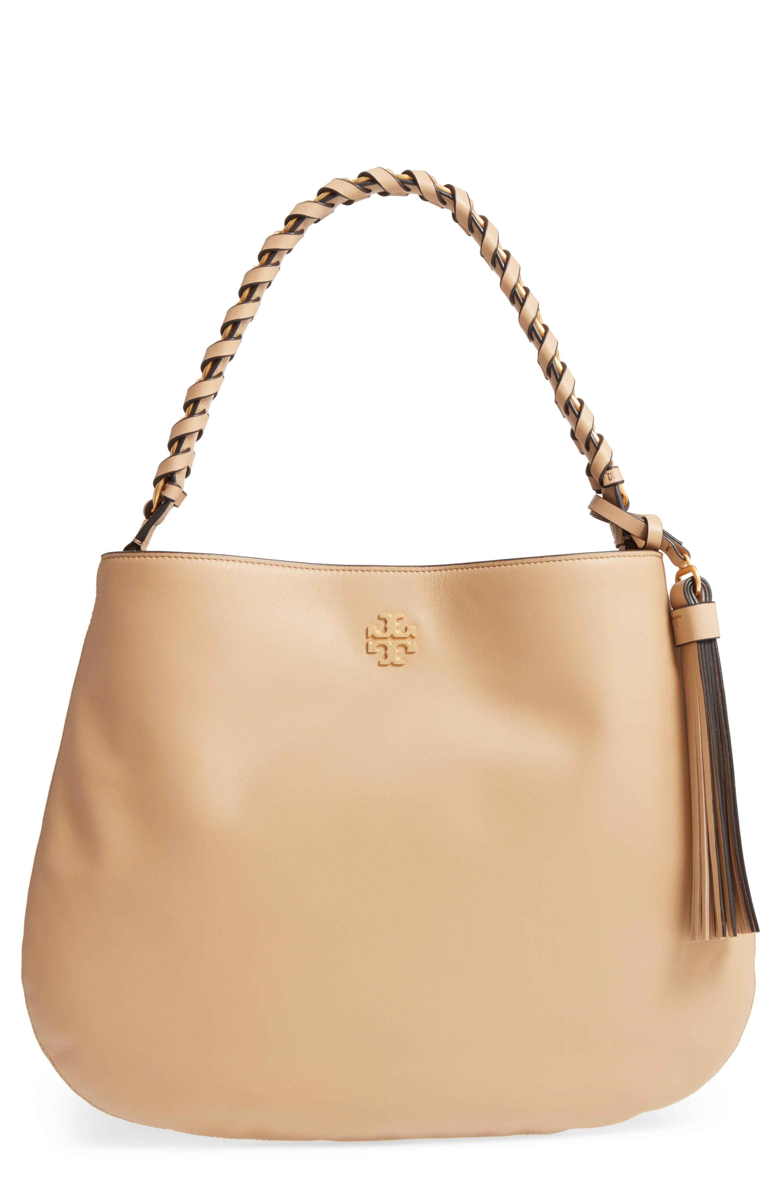 tory burch brooke pebbled satchel