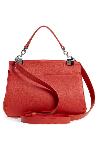 Shop Longchamp Madeleine Leather Satchel - Red In Burnt Red