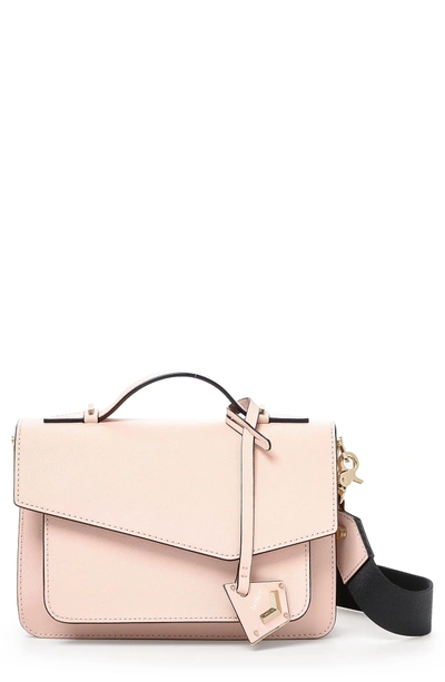 Shop Botkier Cobble Hill Leather Crossbody Bag - Pink In Blossom