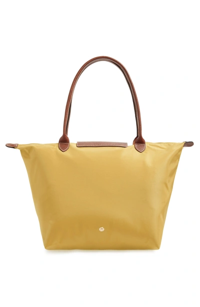 Shop Longchamp 'large Le Pliage' Tote - Yellow In Curry
