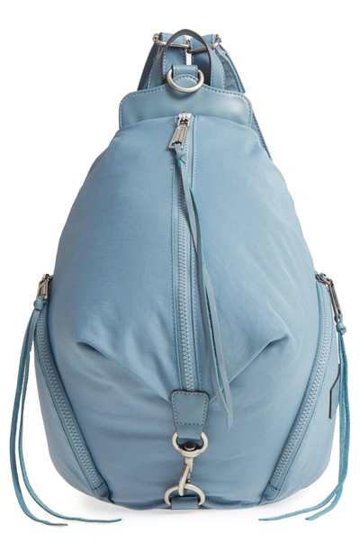 Shop Rebecca Minkoff Julian Nylon Backpack - Blue In Dusty Blue