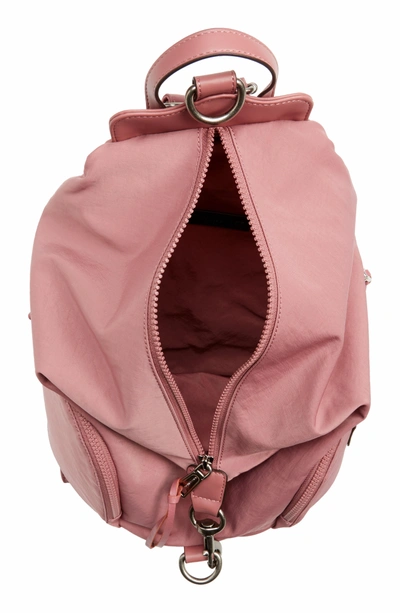 Shop Rebecca Minkoff Julian Nylon Backpack - Pink In Smoky Rose