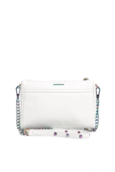 Shop Rebecca Minkoff Mini Mac Convertible Crossbody Bag - White In Bianco