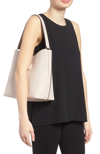 Shop Kate Spade Carlyle Street - Marea Leather Hobo - White In Warm Marshmallow