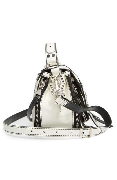 Shop Proenza Schouler Tiny Ps1 Paper Leather Satchel - White In Off White