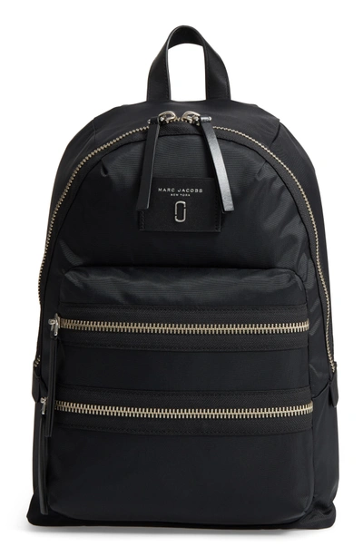 Marc Jacobs Biker Nylon Backpack - Black In Black/silver | ModeSens