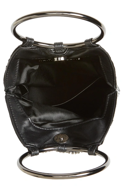Shop Whiting & Davis Cascade Crystal Fringe Mesh Bracelet Bag - Black