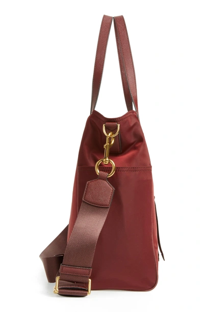 Shop Marc Jacobs Trooper Nylon Baby Bag - Red In Port