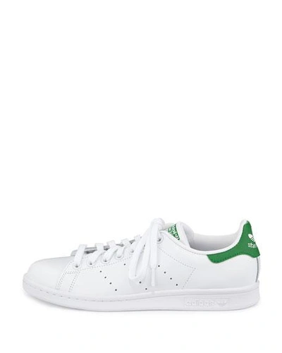 Shop Adidas Originals Stan Smith Classic Sneaker, White/green In White/ Green