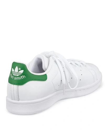 Shop Adidas Originals Stan Smith Classic Sneaker, White/green In White/ Green