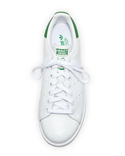 Shop Adidas Originals Stan Smith Classic Sneaker, White/green In White/ Green