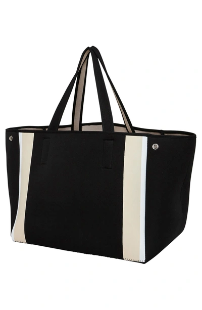 Shop Urban Originals Byron Neoprene Tote - Black In Black/ Nude