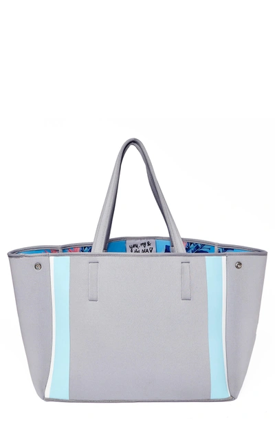 Shop Urban Originals Byron Neoprene Tote - Blue In Inside Flower Blue