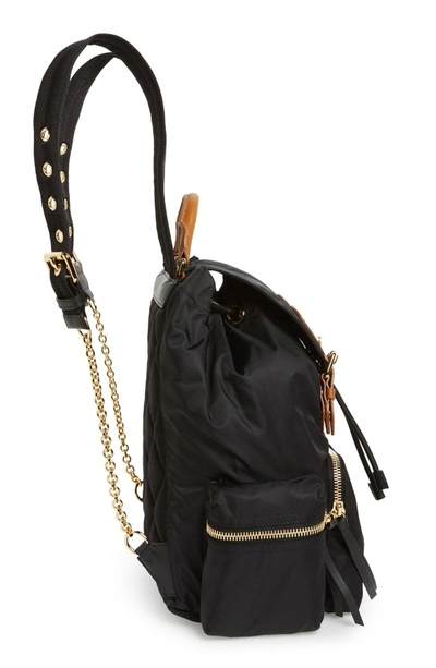 Shop Burberry 'medium Runway Rucksack' Nylon Backpack - Black