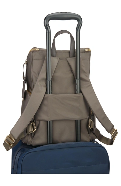 Shop Tumi Voyageur Lexa Nylon Backpack - Brown In Mink