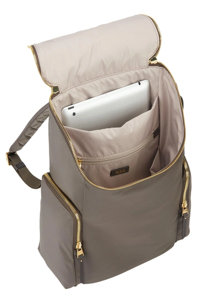 Shop Tumi Voyageur Lexa Nylon Backpack - Brown In Mink