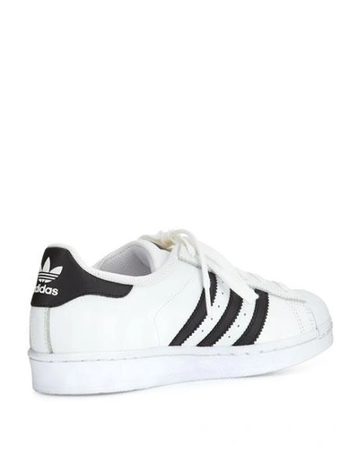 Shop Adidas Originals Superstar Classic Sneakers, Black/white In White/black