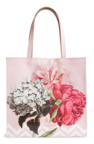Shop Ted Baker Palace Gardens Large Icon Tote - Pink In Dusky Pink