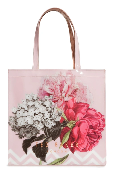Shop Ted Baker Palace Gardens Large Icon Tote - Pink In Dusky Pink