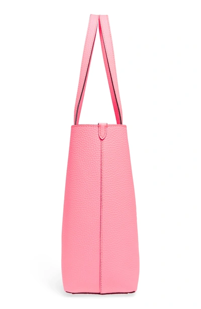 Shop Burberry Large Remington Logo Leather Tote - Pink In Neon Pink