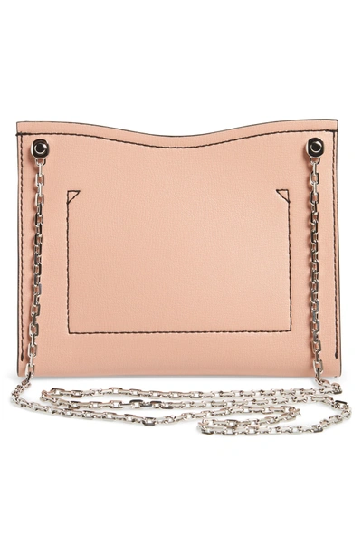 Shop Proenza Schouler Small Calfskin Leather Clutch - Pink In Deep Blush
