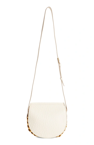 Shop Givenchy Infinity Calfskin Leather Saddle Bag - Ivory In Off White