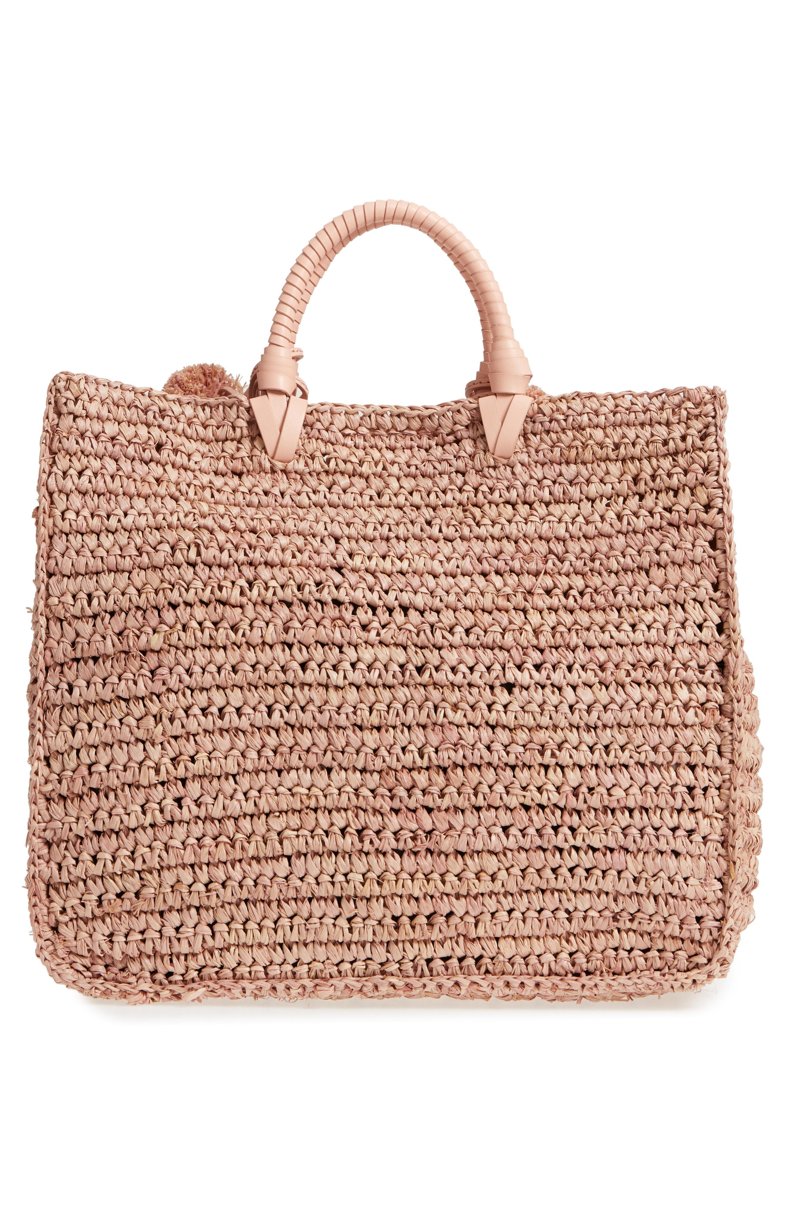 loeffler randall straw travel tote