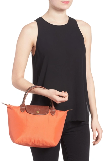 Shop Longchamp 'mini Le Pliage' Handbag - Orange