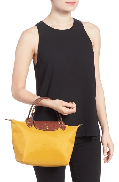 Shop Longchamp 'mini Le Pliage' Handbag - Yellow In Sunshine
