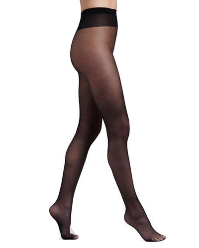 Wolford Individual Gobi 10 Denier Tights In Black