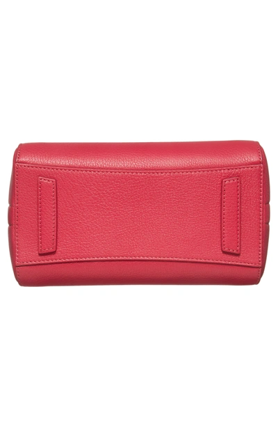 Shop Givenchy 'mini Antigona' Sugar Leather Satchel - Pink In Fushia